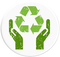 Resource Efficiency icon showing the recycle symbol